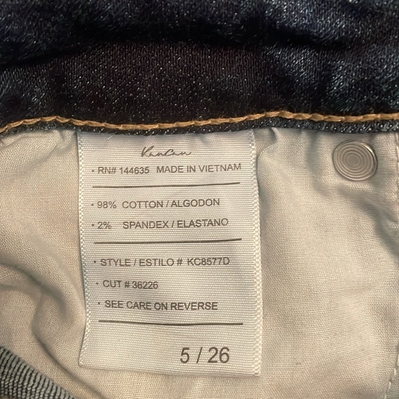 KanCan Jeans Distressed Button Fly Blue Jeans - Picture 13 of 15